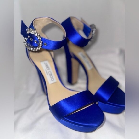 Jimmy Choo Mionne 120 Platforms with Crystal buckle - Picture 2 of 7